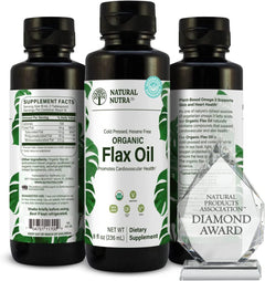 Organic Flaxseed Oil Liquid Supplement